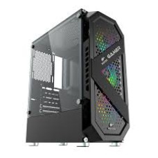 Корпус Wintek Gamer D535-B TG, ATX/Micro ATX, USB 1*3.0/2*2.0, HD+Mic, 0,5mm, 3*12cm ARGB fan +contr