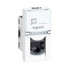 Legrand 076561 MOSAIC RJ45 UTP кат6 1мод бел