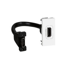 Legrand 078778 Роз. HDMI со шнуром 1М бел MSC