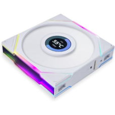 Вентилятор для корпуса Lian Li UNI FAN TL LCD 120, ARGB, PWM, 120mm, 1900RPM, 1pcs, NO controller, 28mm thickness, White 12TLLCD1W