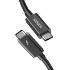 Интерфейсный кабель, Ugreen, US501/30389, Type-C на Type-C, 100W, Thunderbolt 4, 0.8 м, Чёрный