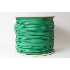 Кабель витопарный, категории 6, U/UTP, 4х2х0,58, 23 AWG, LSZH нг(A)-HF, для внутренней прокладки,зеленый, катушка 500 м