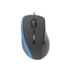 Мышь проводная Defender MM-340 черный+синий