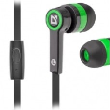 Наушники-вкладыши проводные Defender Pulse 420 черный + зеленый