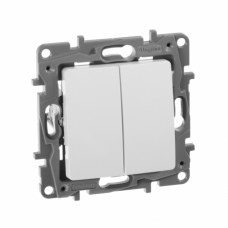 Legrand 672202 Выкл 2кл БЕЛ ETIKA