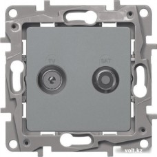 Legrand 672457 Розетка TV/SAT 2каб АЛЮ ETIKA