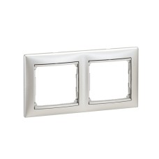 Legrand 770152 Рамка 2п гор Алюминий Valena