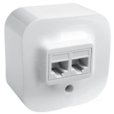 Legrand 782228 Розетка2XRJ45 к 5е UTP БЕЛ