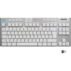 Клавиатура игровая Logitech G915 TKL WHITE (механическая, без цифрового блока, с RGB-подсветкой и поддержкой технологии Lightspeed), 2.4GHZ/BT, TACTILE SWITCH (M/N: YR0076 / C-U0018)
