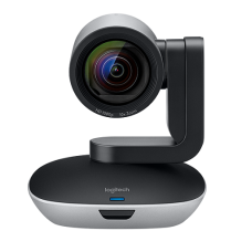 Веб-камера для видеоконференций Logitech PTZ Pro 2 (Full HD 1080p/30fps, автофокус, zoom 10x, угол обзора 90°, панорамирование 260°, наклон 130°, пульт ДУ, кабель 3м, блок питания, крепление) (M/N: V-U0035)