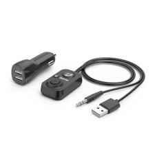 Bluetooth Hands Free Hama 00014167, Черный BT5.1, car kit, 3.5" out, USB(+car charger), black