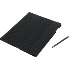 Wake Up Folio Carbon Texture (C-IP3F-CTWU-KK) футляр для iPad 2, iPad 3 и iPad 4 + стилус (чёрный)
