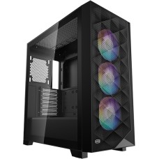 Корпус ATX midi tower PCCooler C3D510 BK ARGB, black Case (без БП)