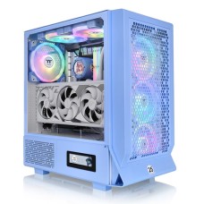 Компьютерный корпус, Thermaltake, Ceres 330 TG ARGB Hydrangea Blue, CA-1Y2-00MFWN-00, Mid-tower, Mini-ITX/M-ATX/ATX/E-ATX, USB 3.0*2, USB 3.2 (Gen 2) Type-C*1, HD Audio/Mic, 2*140мм CT140 ARGB white fan/1*140мм CT140 white fan Без Б/П, Голубой