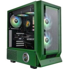 Компьютерный корпус, Thermaltake, Ceres 350 MX Racing Green, CA-1Z3-00MCWN-00, Mid Tower, ATX/M-ATX/M-ITX/E-ATX, Высота процессорного куллера до 185 мм, Длина VGA до 360 мм, 3*2,5"/1*3,5", Сталь/Закаленное стекло, 475х245х463мм, Без Б/П, Зеленый
