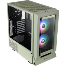 Компьютерный корпус, Thermaltake, Ceres 350 MX Matcha Green, CA-1Z3-00MEWN-00, Mid Tower, ATX/M-ATX/M-ITX/E-ATX, Высота процессорного куллера до 185 мм, Длина VGA до 360 мм, 3*2,5"/1*3,5", Сталь/Закаленное стекло, 475х245х463мм, Без Б/П, Зеленый