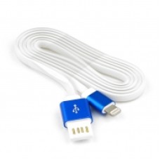 Кабель USB 2.0 Cablexpert CC-ApUSBb1m, AM/Lightning 8P, 1м, мульт-раз USB A, силикоy шнур, раз синий
