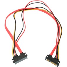 Кабель SATA, Cablexpert CC-SATAMF-715-50CM Cable internal, data,Sata 7+15pin f -> Sata 7+15pin m, 7+15pin