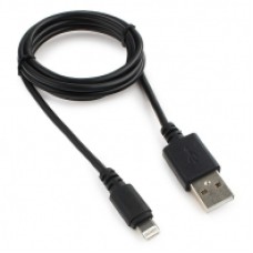 Кабель USB Cablexpert CC-USB-AP2MBP AM/Lightning, для iPhone5/6/7/8/X, IPod, IPad, 1м, черный, пакет