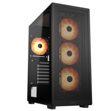 Компьютерный корпус, Cougar, MX220 RGB, ATX/Micro ATX/Mini ITX, USB 1*Type C/2*3.0, 4 Pole Headset Audio Jack, RGB Button, Кулер 4*12см ARGB, Высота процессорного кулера до 160 мм, Длина VGA до 340мм, 2*3.5"/2+2*2.5", Без Б/П, Чёрный
