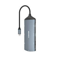 CANYON hub DS-15 8in1 4k USB-C Dark Grey