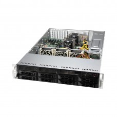 Серверное шасси, Supermicro, CSE-LA25TQC-R609LP, 2U, 8x3.5" Hot-Swap, 2x600W, low-profile bracket