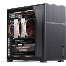Компьютерный корпус, Jonsbo, D41 MESH Black, Mid-Tower, ATX/M-ATX, Type-C*1/USB3.0*1, Audio+Mic, Высота процессорного кулера до 168 мм, Длина VGA до 400 мм, 3*2.5"/2*3,5", Сталь, Пластик, Закаленное стекло 205*392*440, Без Б/П, Черный