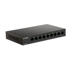 Коммутатор, D-Link, DES-1009MP/A1A, Настольный, 8 портов 10/100Base-T RJ45, Корпус пластик,Poe бюджет (117 Вт)