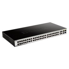 Коммутатор, D-Link, DGS-1052/A3A, Неуправляемый 48 портов 10/100/1000Base-T и 4 комбо-порта 100/1000Base-T/SFP, 1U