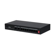 Коммутатор, Dahua, DH-CS4010-8ET-110, Управляемый, 8 портов 10/100M (PoE 802.3af/at/Hi-PoE,110W), 2 порта 10/100/1000M,	 (Копия)