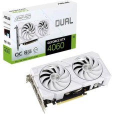 Видеокарта ASUS GeForce RTX4060 OC GDDR6 8GB 128-bit HDMI 3xDP DUAL-RTX4060-O8G-EVO-WHITE