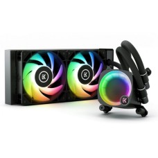 Водяное охлаждение для CPU EKWB EK-NUCLEUS AIO CR240 LUX D-RGB, 2x120mm Fans, Socket AMD AM4/AM5, INTEL LGA 1200/1700/2066 Black
