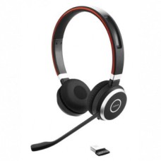 Гарнитура Jabra Evolve 65 SE, для контактных центров, накладные, Bluetooth, черный [6599-833-309]