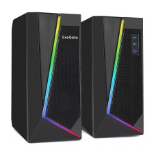 Акустическая система ExeGate Accord 240 (2.0), Черный SPK active RMS 3Wx2, USB, Black