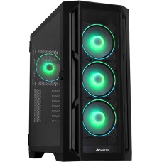 Корпус ATX midi tower Chieftec, APEX, GA-01B-TG-OP,  4 fans, ARGB, (без БП) Case