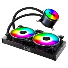 Водяное охлаждение для CPU PCCooler GI-CX240 ARGB TDP 250W 3-pin 1000-2000RPM± 10% 16dBA LGA1151/1150/1155/2066/2011/1366/AM4/AM3+/AM3/AM2+/AM2/FM2+/FM2/FM1 Black GI-CX240 ARGB