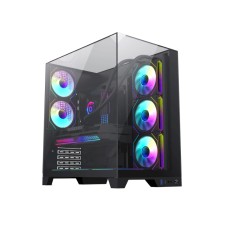 Компьютерный корпус, Gamemax, Infinity Plus BK, 14100902730, Mid Tower, ATX/M-ATX/M-ITX, USB 3.1*1, HD Audio+Mic, Высота процессорного кулера 160мм, Длина VGA 400мм, Количество отсеков 1*3,5" / 3*2,5", Без Б/П, Черный