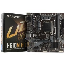 Материнская плата GIGABYTE H610M H V3 DDR4, LGA1700, H610, PCIe16, D-SUB+HDMI, M.2, 4xSATA, 2xDDR4