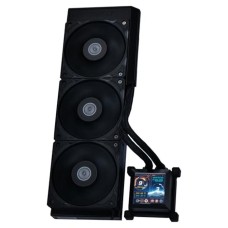 Водяное охлаждение для CPU Lian Li HydroShift LCD 360S, (HSLCD36SB BLACK), Intel/AMD, LCD Display Type: 2.88” IPS, 3x120mm Fans, Black G89.GHSLCD36SB.00
