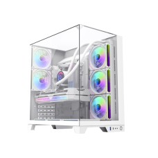 Компьютерный корпус, Gamemax, Infinity Plus WH, 14100902729, Mid Tower, ATX/M-ATX/M-ITX, USB 3.1*1, HD Audio+Mic, Высота процессорного кулера 160мм, Длина VGA 400мм, Количество отсеков 1*3,5" / 3*2,5" Без Б/П, Белый