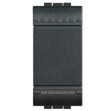 Legrand L4001A LivingLight Выключатель с автоматическими клемами, размер 1 модуль, цвет антрацит