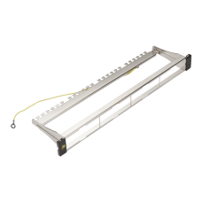 Патч-панель модульная 19", на 4 вставки, 1U, с органайзером под оптический кабель