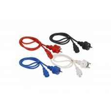 Шнур питания C13-Schuko прямая, 220В, 10А, черный, 0.5 метра