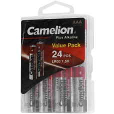 Батарейки Camelion AAA (LR03-PBH24) Plus alkaline, комплект - 24 штуки