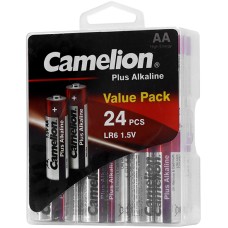 Батарейки Camelion AA (LR6-PBH24) Plus alkaline, комплект - 24 штуки