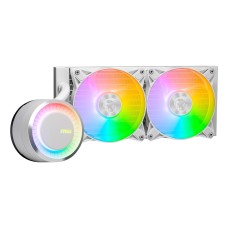 Водяное охлаждение для CPU MSI MAG CORELIQUID E240 WHITE. Socket Intel/AMD, 4pin, Fan 2x120см, ARGB, White