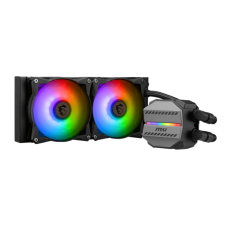 Водяное охлаждение для CPU MSI MAG CORELIQUID M240. Socket Intel/AMD, 4pin, Fan 2x120см, ARGB, Black
