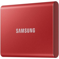 Внешний SSD 1000Gb Samsung T7 USB 3.2 Gen.2 (10 Гбит/c) AES 256, красный, MU-PC1T0R/WW