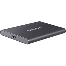 Внешний SSD 1000Gb Samsung T7 USB 3.2 Gen.2 (10 Гбит/c) AES 256, Серый, MU-PC1T0T/WW