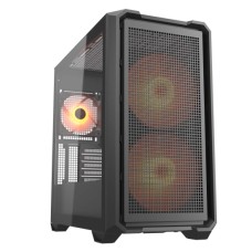 Компьютерный корпус, Cougar, MX600 Mini RGB, Micro ATX/Mini ITX, Кулер 2*16см ARGB/1*12см ARGB, Высота процессорного кулера до 175 мм, Длина VGA до 380мм, 2*3.5"/2+1*2.5", Без Б/П, Чёрный